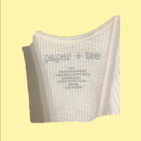 White Tank Top - Picture 3 of 3